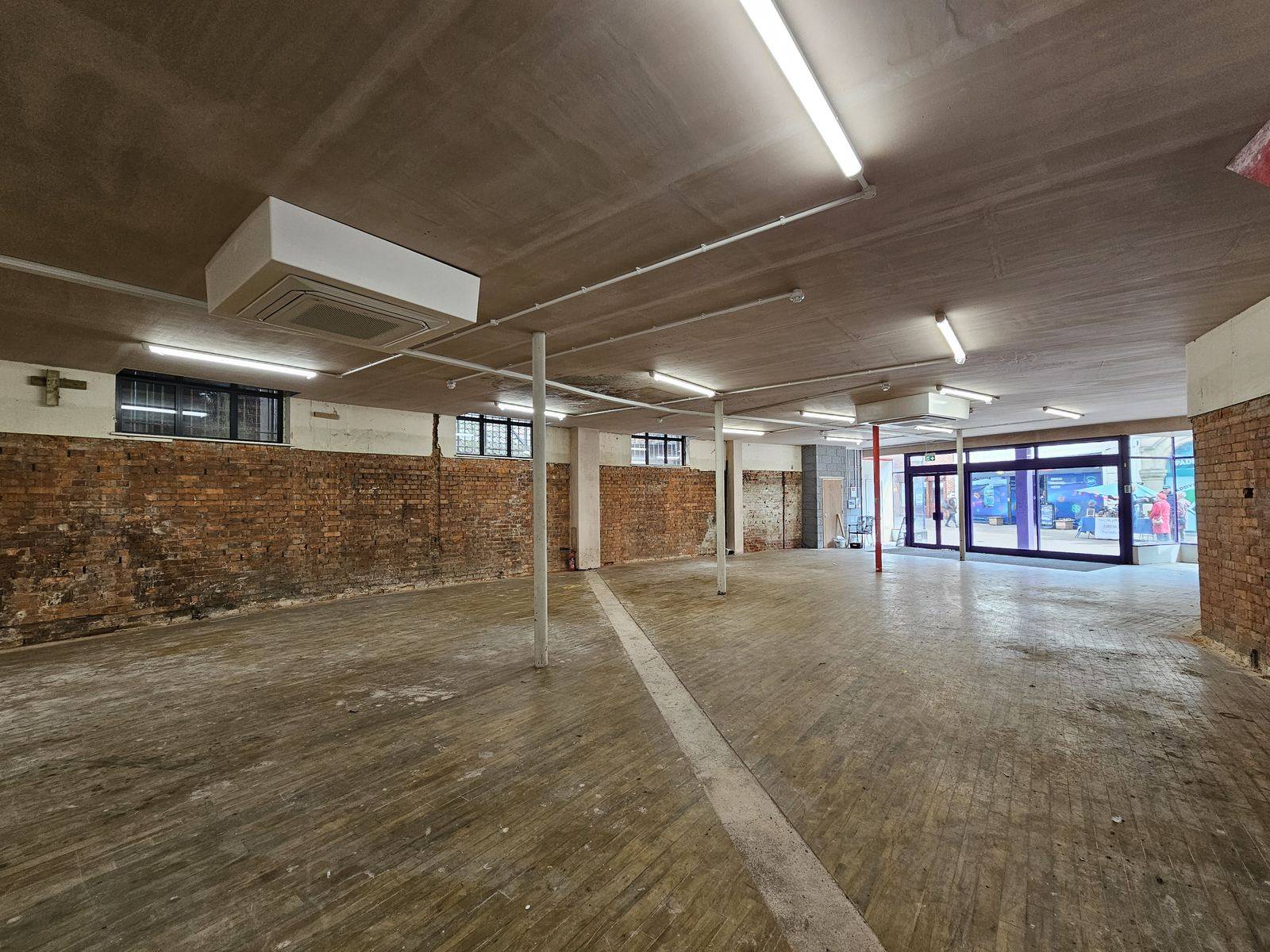 Wide interior view showing depth of the unit